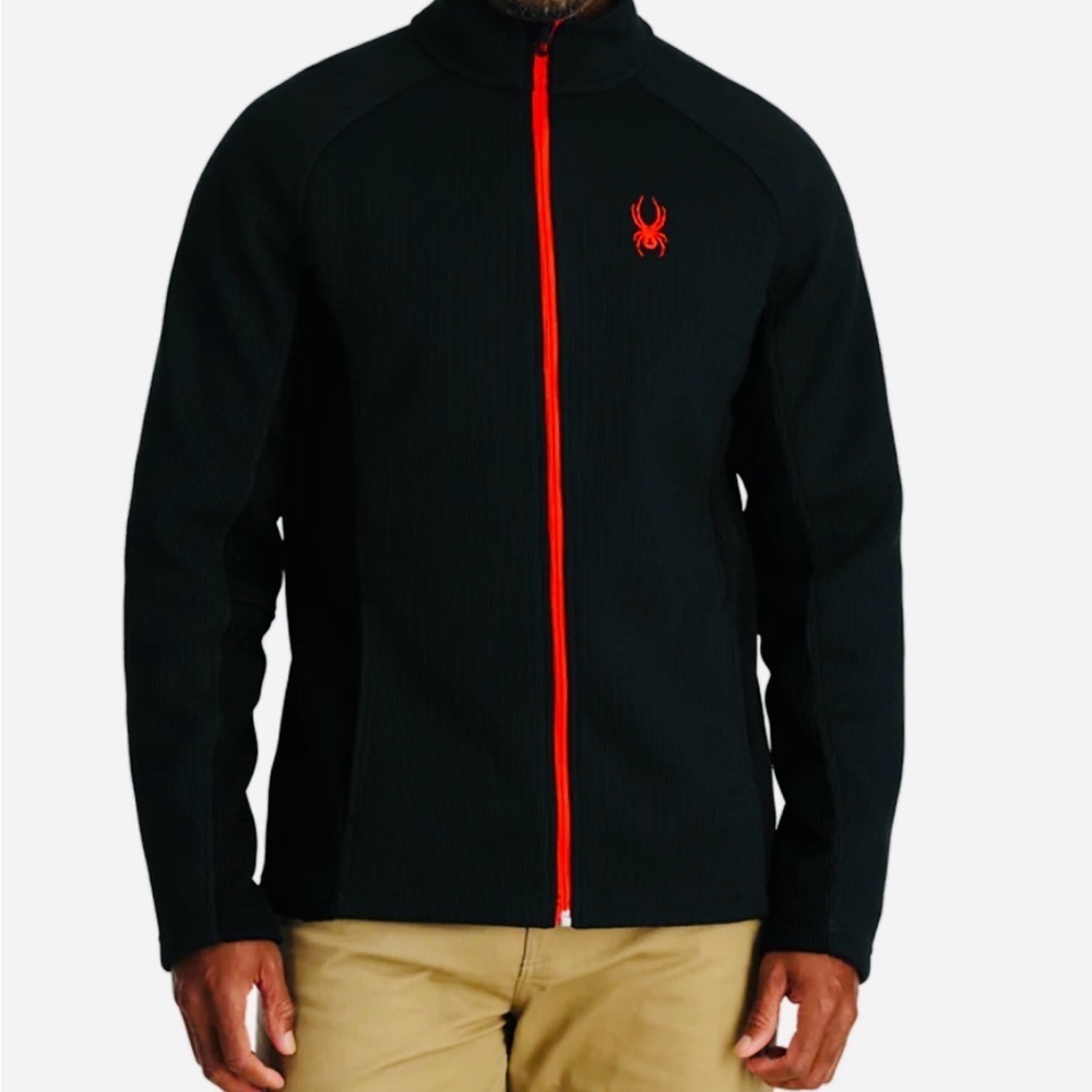 Spyder Mens Full Zip Sweater black